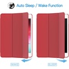 image:imageJETech Case Cover for iPad mini 5th Gen 2019 Black  Slim Translucent Back Design TriFold Stand Auto WakeSleep Lightweight Shockproof ProtectionRed