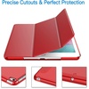 image:imageJETech Case Cover for iPad mini 5th Gen 2019 Black  Slim Translucent Back Design TriFold Stand Auto WakeSleep Lightweight Shockproof ProtectionRed