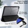 image:imageJETech Case Cover for iPad mini 5th4th Gen 20192015 Black  Clear Transparent Back Pencil Holder Slim Shockproof Protection TriFold Stand Auto WakeSleepBlack