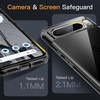 image:imageJETech Case for Google Pixel 10 Pro XL AntiYellowing Clear  Shockproof Protection Scratch Resistant Hard PC Back Durable Transparent TPU BumperBlack