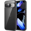 image:imageJETech Case for Google Pixel 10 Pro XL AntiYellowing Clear  Shockproof Protection Scratch Resistant Hard PC Back Durable Transparent TPU BumperBlack