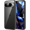image:imageJETech Case for Google Pixel 10 Pro XL AntiYellowing Clear  Shockproof Protection Scratch Resistant Hard PC Back Durable Transparent TPU BumperBlack