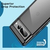 image:imageJETech Case for Google Pixel 10 Pro XL AntiYellowing Clear  Shockproof Protection Scratch Resistant Hard PC Back Durable Transparent TPU BumperBlack