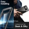image:imageJETech Case for Google Pixel 10 Pro XL AntiYellowing Clear  Shockproof Protection Scratch Resistant Hard PC Back Durable Transparent TPU BumperBlack