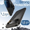 image:imageJETech Case for Google Pixel 10 Pro XL AntiYellowing Clear  Shockproof Protection Scratch Resistant Hard PC Back Durable Transparent TPU BumperBlack