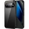 image:imageJETech Case for Google Pixel 10 Pro XL AntiYellowing Clear  Shockproof Protection Scratch Resistant Hard PC Back Durable Transparent TPU BumperBlack