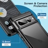 image:imageJETech Case for Google Pixel 10 Pro XL AntiYellowing Clear  Shockproof Protection Scratch Resistant Hard PC Back Durable Transparent TPU BumperBlack