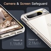 image:imageJETech Case for Google Pixel 10 Pro XL AntiYellowing Clear  Shockproof Protection Scratch Resistant Hard PC Back Durable Transparent TPU BumperClear
