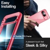 image:imageJETech Case for Google Pixel 10 Pro XL AntiYellowing Clear  Shockproof Protection Scratch Resistant Hard PC Back Durable Transparent TPU BumperPeony