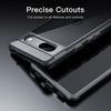 image:imageJETech Case for Google Pixel 9a AntiYellowing Clear  Shockproof Protection Scratch Resistant Hard PC Back Durable Transparent TPU BumperBlack