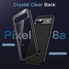 image:imageJETech Case for Google Pixel 9a AntiYellowing Clear  Shockproof Protection Scratch Resistant Hard PC Back Durable Transparent TPU BumperBlack