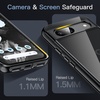 image:imageJETech Case for Google Pixel 9a AntiYellowing Clear  Shockproof Protection Scratch Resistant Hard PC Back Durable Transparent TPU BumperBlack