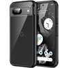 image:imageJETech Case for Google Pixel 9a AntiYellowing Clear  Shockproof Protection Scratch Resistant Hard PC Back Durable Transparent TPU BumperBlack
