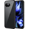 image:imageJETech Case for Google Pixel 9a AntiYellowing Clear  Shockproof Protection Scratch Resistant Hard PC Back Durable Transparent TPU BumperBlack