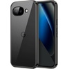 image:imageJETech Case for Google Pixel 9a AntiYellowing Clear  Shockproof Protection Scratch Resistant Hard PC Back Durable Transparent TPU BumperBlack