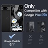 image:imageJETech Case for Google Pixel 9a AntiYellowing Clear  Shockproof Protection Scratch Resistant Hard PC Back Durable Transparent TPU BumperBlack