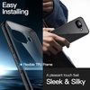 image:imageJETech Case for Google Pixel 9a AntiYellowing Clear  Shockproof Protection Scratch Resistant Hard PC Back Durable Transparent TPU BumperBlack
