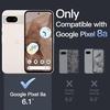 image:imageJETech Case for Google Pixel 9a AntiYellowing Clear  Shockproof Protection Scratch Resistant Hard PC Back Durable Transparent TPU BumperClear
