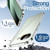 image:imageJETech Case for Google Pixel 9a AntiYellowing Clear  Shockproof Protection Scratch Resistant Hard PC Back Durable Transparent TPU BumperClear