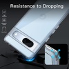 image:imageJETech Case for Google Pixel 9a AntiYellowing Clear  Shockproof Protection Scratch Resistant Hard PC Back Durable Transparent TPU BumperClear