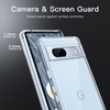 image:imageJETech Case for Google Pixel 9a AntiYellowing Clear  Shockproof Protection Scratch Resistant Hard PC Back Durable Transparent TPU BumperClear