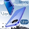 image:imageJETech Case for Google Pixel 9a AntiYellowing Clear  Shockproof Protection Scratch Resistant Hard PC Back Durable Transparent TPU BumperLavender