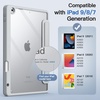 image:imageJETech Detachable Case Cover for iPad 9th8th7th Gen 102 Black  Magnetic Removable Cover Pencil Holder TriFold Stand Clear Back Auto WakeSleepSilver