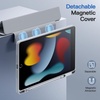 image:imageJETech Detachable Case Cover for iPad 9th8th7th Gen 102 Black  Magnetic Removable Cover Pencil Holder TriFold Stand Clear Back Auto WakeSleepSilver