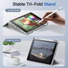 image:imageJETech Detachable Case Cover for iPad 9th8th7th Gen 102 Black  Magnetic Removable Cover Pencil Holder TriFold Stand Clear Back Auto WakeSleepSilver
