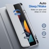 image:imageJETech Detachable Case Cover for iPad 9th8th7th Gen 102 Black  Magnetic Removable Cover Pencil Holder TriFold Stand Clear Back Auto WakeSleepSilver