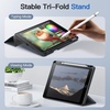 image:imageJETech Detachable Case Cover for iPad 9th8th7th Gen 102 Black  Magnetic Removable Cover Pencil Holder TriFold Stand Clear Back Auto WakeSleepSpace Gray