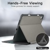 image:imageJETech Folio Case Cover for iPad Air 11 M4M3M2 amp iPad Air 54 Black  For iPad Air 11 20262024 amp Air 54 109 20222020 MultiAngle Stand Cover Pencil Holder Slim Cover Auto WakeSleepSpace Gray