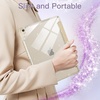 image:imageJETech Glitter Case Cover for iPad Air 11 M4M3M2 amp iPad Air 54 Pink  For iPad Air 11 20262024 amp Air 54 109 20222020 Glitter Design Pencil Holder Clear Back Kids and GirlsFriendlyGold