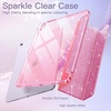 image:imageJETech Glitter Case Cover for iPad Air 11 M4M3M2 amp iPad Air 54 Pink  For iPad Air 11 20262024 amp Air 54 109 20222020 Glitter Design Pencil Holder Clear Back Kids and GirlsFriendlyPink