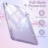 image:imageJETech Glitter Case Cover for iPad Air 11 M4M3M2 amp iPad Air 54 Pink  For iPad Air 11 20262024 amp Air 54 109 20222020 Glitter Design Pencil Holder Clear Back Kids and GirlsFriendlyPurple