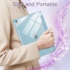 image:imageJETech Glitter Case Cover for iPad Air 11 M4M3M2 amp iPad Air 54 Pink  For iPad Air 11 20262024 amp Air 54 109 20222020 Glitter Design Pencil Holder Clear Back Kids and GirlsFriendlySky Blue