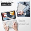 image:imageJETech Keyboard Case Cover for iPad 9th8th7th Gen 102 Black  Magnetic Detachable Bluetooth Keyboard Pencil Holder TPU Back Protection MultiAngle Stand LaptopStyle Typing ExperienceSilver