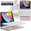 image:imageJETech Keyboard Case Cover for iPad 9th8th7th Gen 102 Black  Magnetic Detachable Bluetooth Keyboard Pencil Holder TPU Back Protection MultiAngle Stand LaptopStyle Typing ExperienceRose Gold