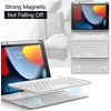 image:imageJETech Keyboard Case Cover for iPad 9th8th7th Gen 102 Black  Magnetic Detachable Bluetooth Keyboard Pencil Holder TPU Back Protection MultiAngle Stand LaptopStyle Typing ExperienceSilver