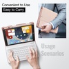 image:imageJETech Keyboard Case Cover for iPad 9th8th7th Gen 102 Black  Magnetic Detachable Bluetooth Keyboard Pencil Holder TPU Back Protection MultiAngle Stand LaptopStyle Typing ExperienceRose Gold