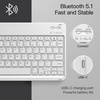 image:imageJETech Keyboard Case Cover for iPad 9th8th7th Gen 102 Black  Magnetic Detachable Bluetooth Keyboard Pencil Holder TPU Back Protection MultiAngle Stand LaptopStyle Typing ExperienceSilver
