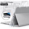 image:imageJETech Keyboard Case Cover for iPad 9th8th7th Gen 102 Black  Magnetic Detachable Bluetooth Keyboard Pencil Holder TPU Back Protection MultiAngle Stand LaptopStyle Typing ExperienceSilver