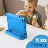 image:imageJETech Kids Case for iPad 6th5th Gen 97 20182017 Blue  Builtin Screen Protector 360 Rotating Handle Stand Shockproof FullBody Protection KidFriendly DesignBlue