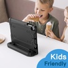 image:imageJETech Kids Case for iPad 6th5th Gen 97 20182017 Blue  Builtin Screen Protector 360 Rotating Handle Stand Shockproof FullBody Protection KidFriendly DesignBlack