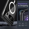 image:imageJETech Magnetic Case for Google Pixel 10 Pro XL Clear  Compatible with MagSafe Compatible with Pixelsnap Charger Shockproof Protective Phone Cover Scratch Resistant Clear BackObsidian