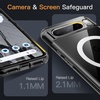 image:imageJETech Magnetic Case for Google Pixel 10 Pro XL Clear  Compatible with MagSafe Compatible with Pixelsnap Charger Shockproof Protective Phone Cover Scratch Resistant Clear BackObsidian
