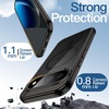 image:imageJETech Magnetic Case for Google Pixel 10 Pro XL Clear  Compatible with MagSafe Compatible with Pixelsnap Charger Shockproof Protective Phone Cover Scratch Resistant Clear BackBlack