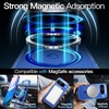 image:imageJETech Magnetic Case for Google Pixel 10 Pro XL Clear  Compatible with MagSafe Compatible with Pixelsnap Charger Shockproof Protective Phone Cover Scratch Resistant Clear BackIndigo