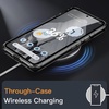image:imageJETech Magnetic Case for Google Pixel 10 Pro XL Clear  Compatible with MagSafe Compatible with Pixelsnap Charger Shockproof Protective Phone Cover Scratch Resistant Clear BackObsidian