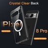 image:imageJETech Magnetic Case for Google Pixel 10 Pro XL Clear  Compatible with MagSafe Compatible with Pixelsnap Charger Shockproof Protective Phone Cover Scratch Resistant Clear BackObsidian